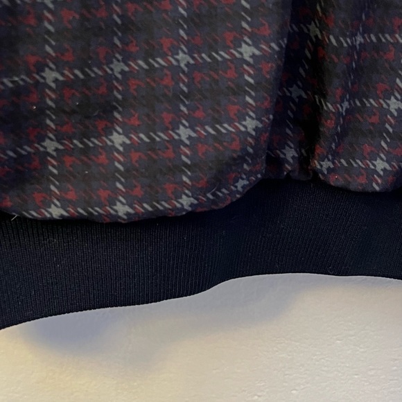 SUN MOUNTAIN Vintage Golf Windbreaker Pullover Plaid Reversible Sz Large Pockets - Picture 7 of 10